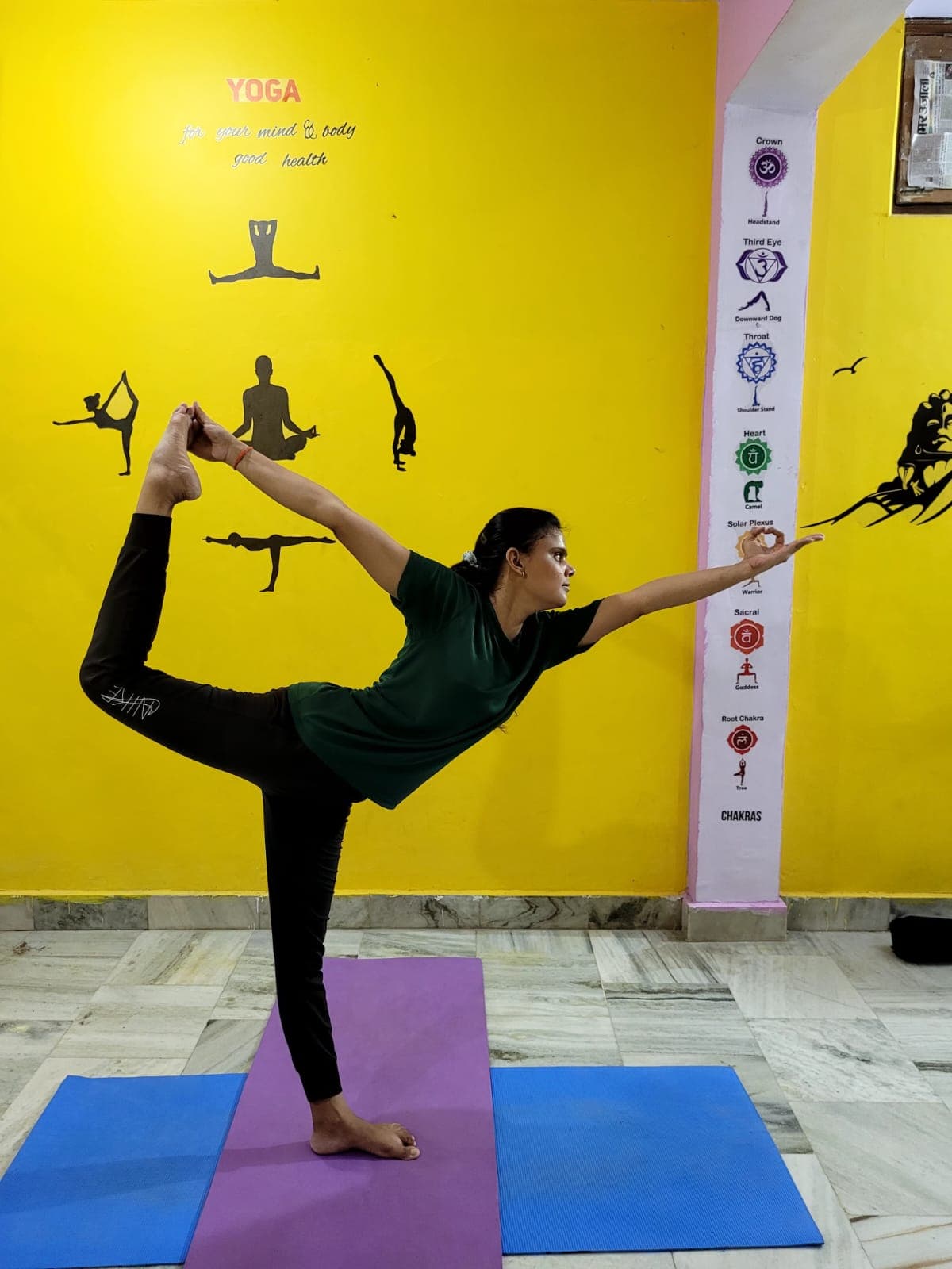 Group yoga classes at Moksha Yoga Studio